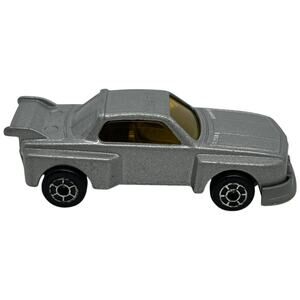 Vintage Micro Machines Style Silver Sports Car Diecast A5 Made in China 1990s